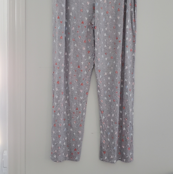 grey heart print comfy pj pants - Picture 4 of 4